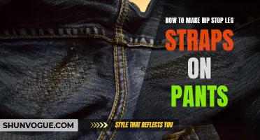How to Add Ripstop Leg Straps to Your Pants for Added Durability