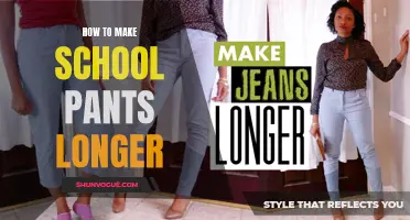 How to Extend the Length of School Pants for a Perfect Fit