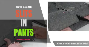 A Step-by-Step Guide to Adding Side Slits in Pants