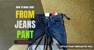 Create a Fashionable Skirt from an Old Pair of Jeans: A Step-By-Step Guide