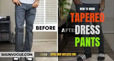 How to Create Perfectly Tapered Dress Pants