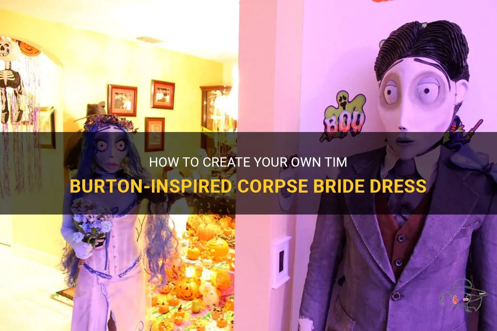 how to make tim burton corpse bride dress