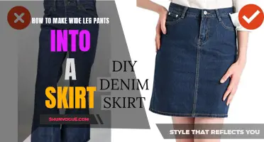 Transforming Wide Leg Pants: How to Turn Them Into a Stylish Skirt
