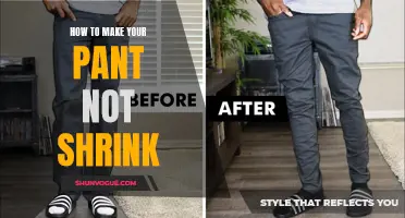 Preventing Pant Shrinkage: Tips to Keep Your Pants in Perfect Size