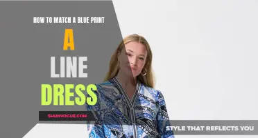 Mastering the Art of Matching a Blue Print A-Line Dress: A Comprehensive Guide