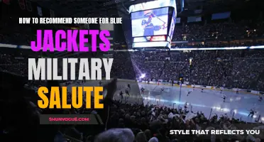 How to Properly Recommend Someone for the Blue Jackets Military Salute