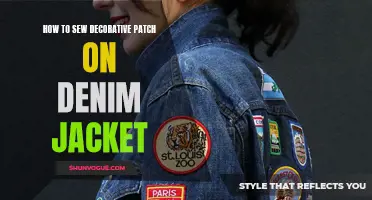 Up your fashion game: A guide to sewing decorative patches on a denim jacket