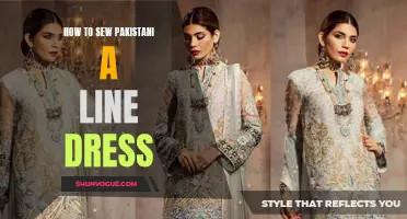 How to Sew a Pakistani A-Line Dress: A Step-by-Step Guide