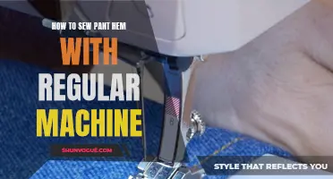 Sewing Pant Hems with a Regular Machine: Easy Steps to Achieve a Professional Finish