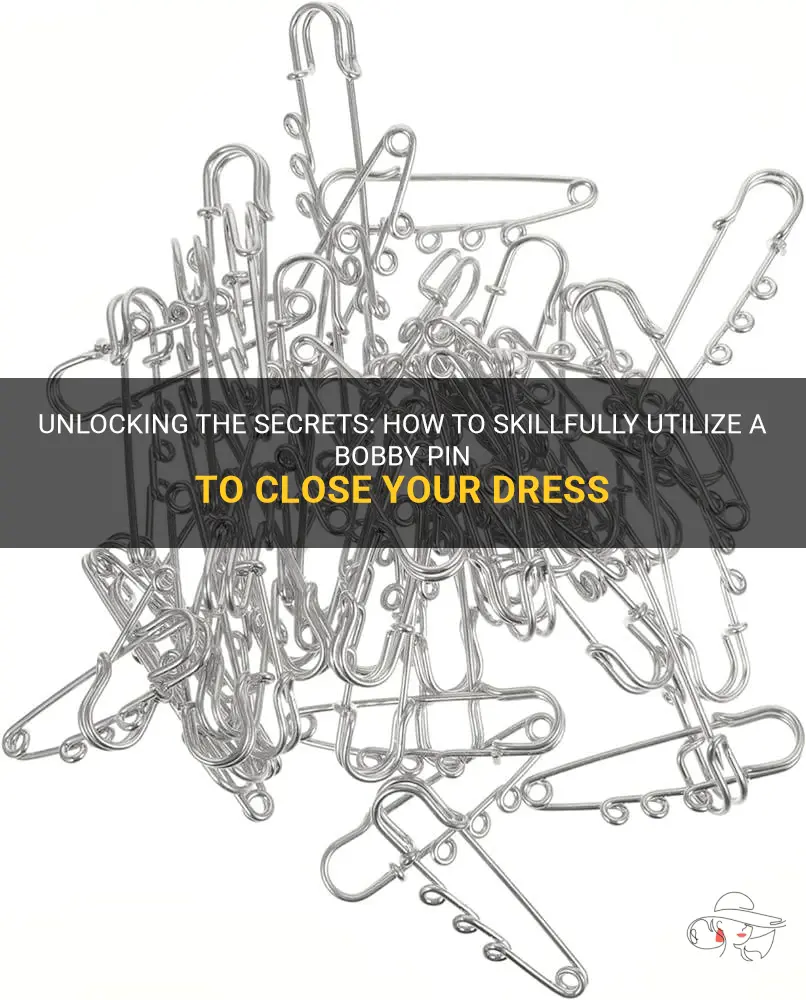 how to use a bobby pin to close dress