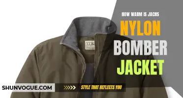 Discover the Comfort and Warmth of Jachs Nylon Bomber Jacket