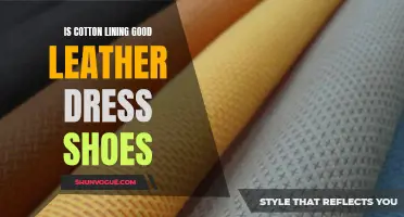 Why Cotton Lining is a Good Choice for Leather Dress Shoes