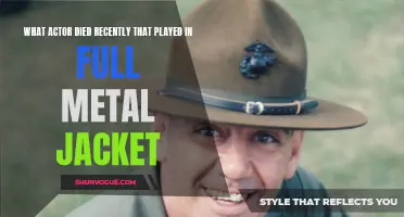 Beloved Actor from Full Metal Jacket Passes Away: Farewell to a Military Icon