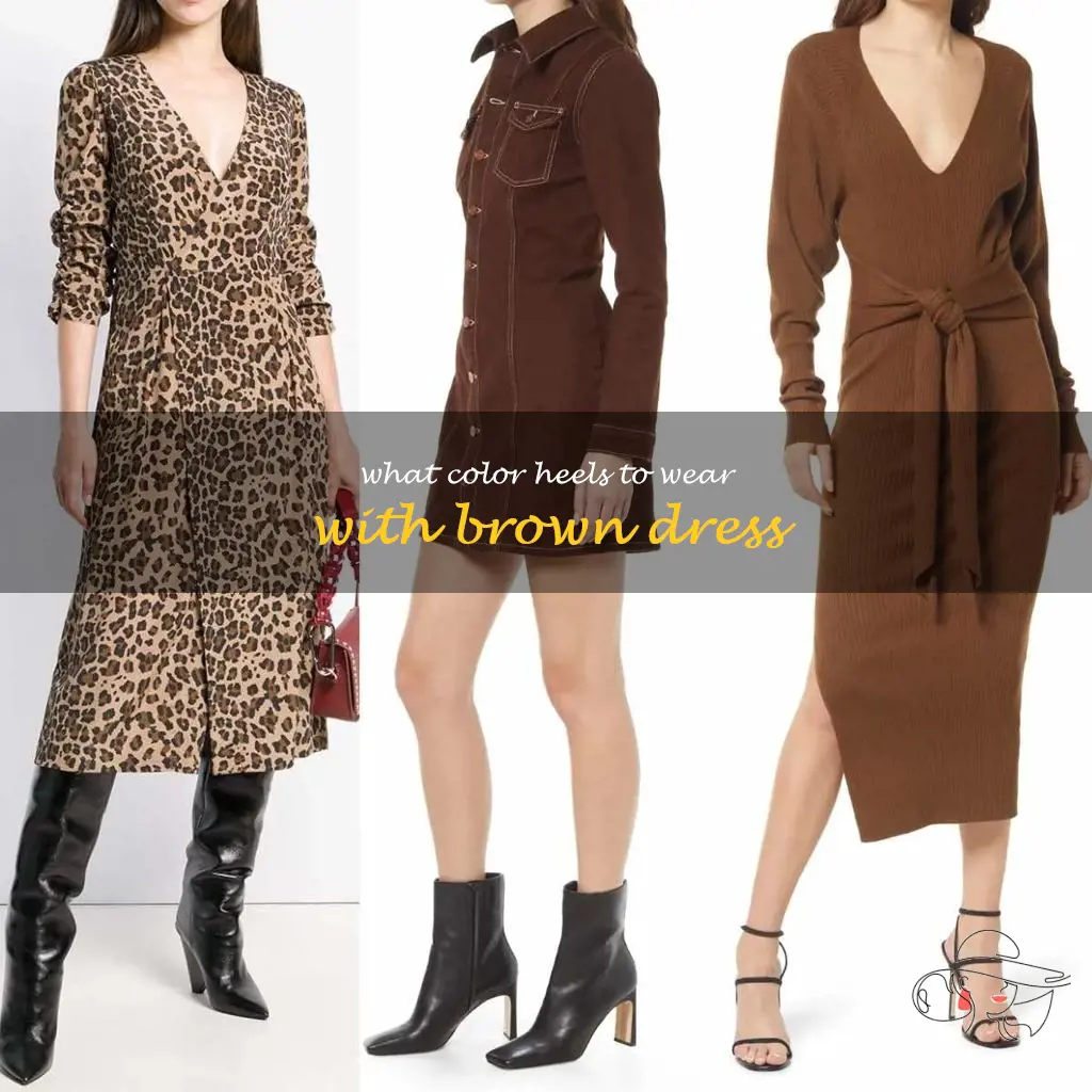 what color heels to wear with brown dress