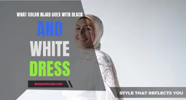 Matching Hijab Colors for a Black and White Dress: Must-Try Combos