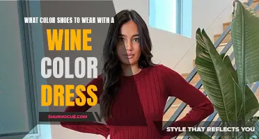Choosing the perfect shoe color for a wine dress