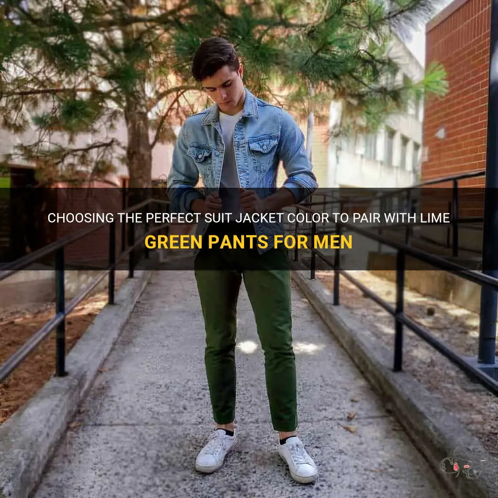 what color suit jacket goes with lime green pants men