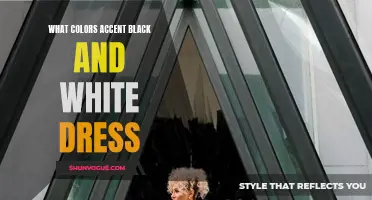 The Best Color Combinations to Accent a Black and White Dress