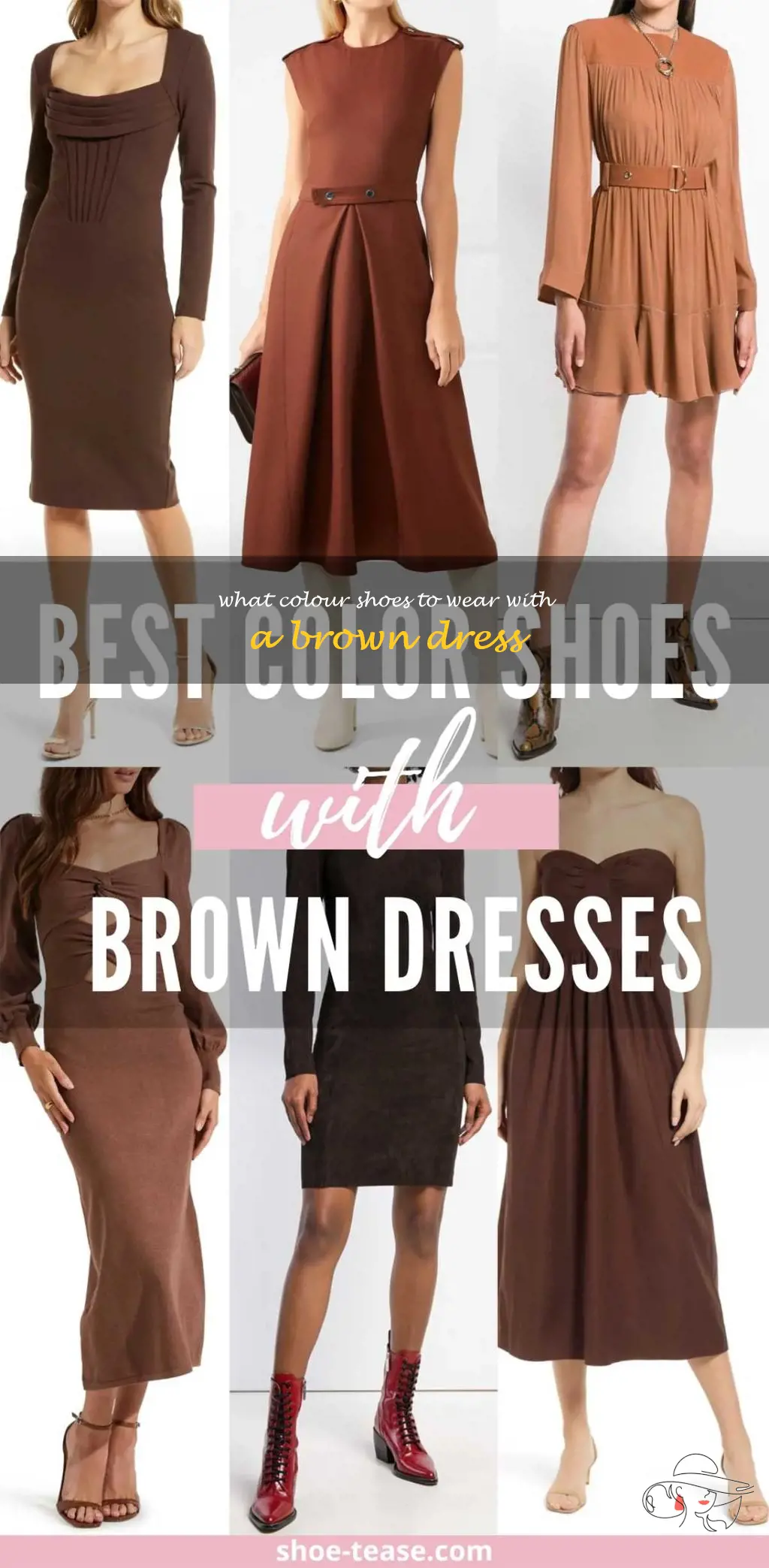 what colour shoes to wear with a brown dress