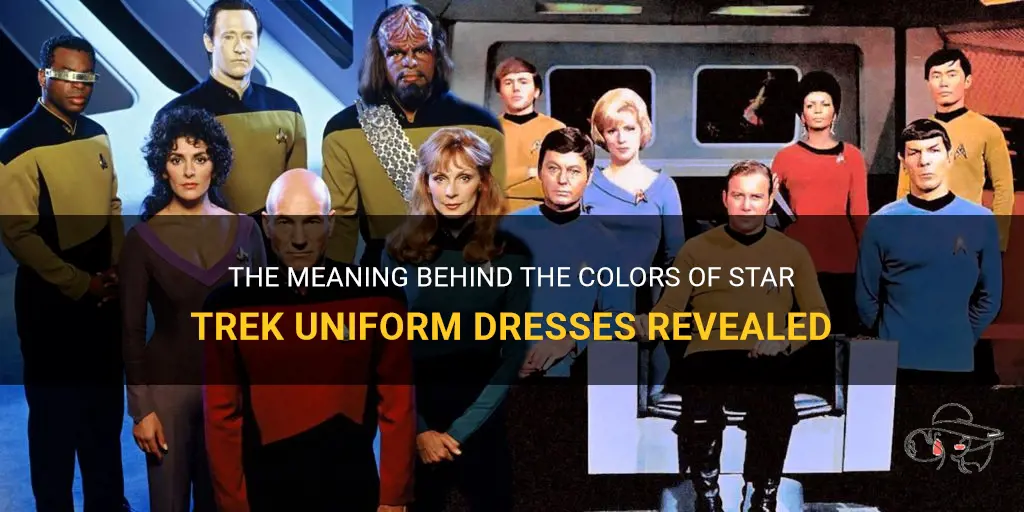 what do colors mean star trek dress