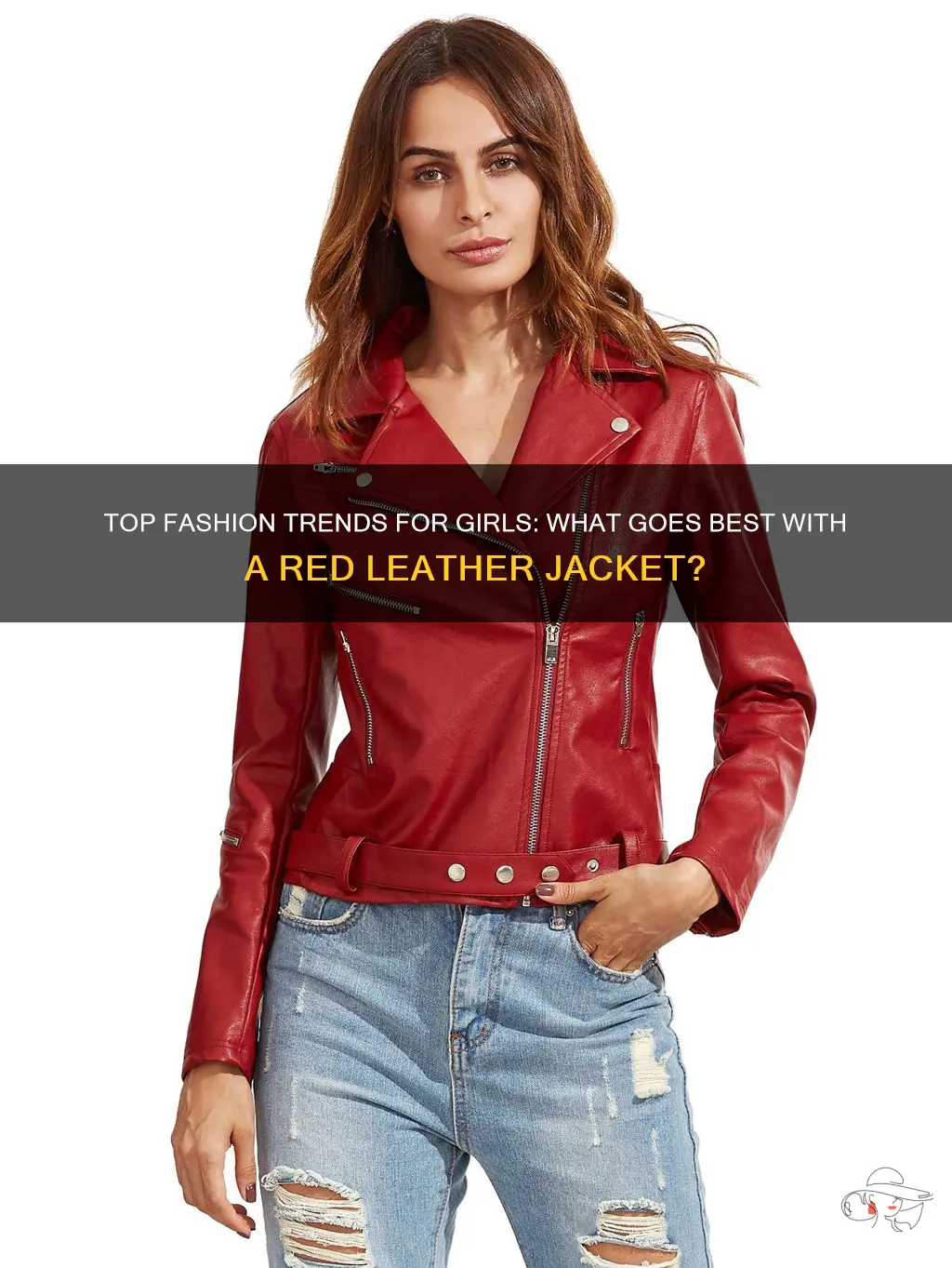 Top Fashion Trends For Girls: What Goes Best With A Red Leather Jacket ...