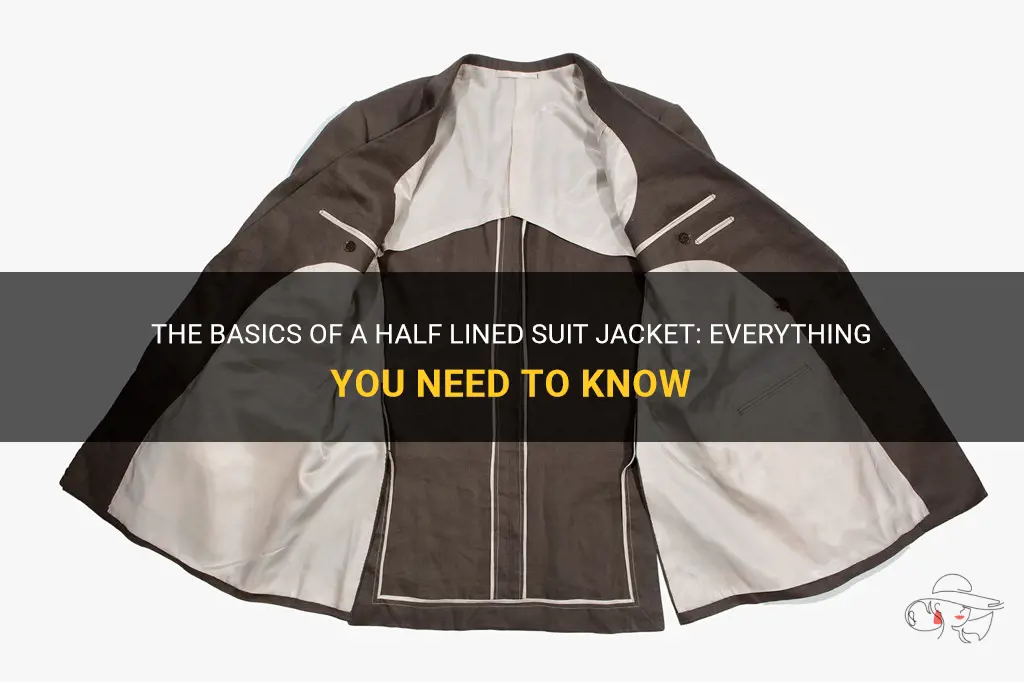 what is a half lined suit jacket