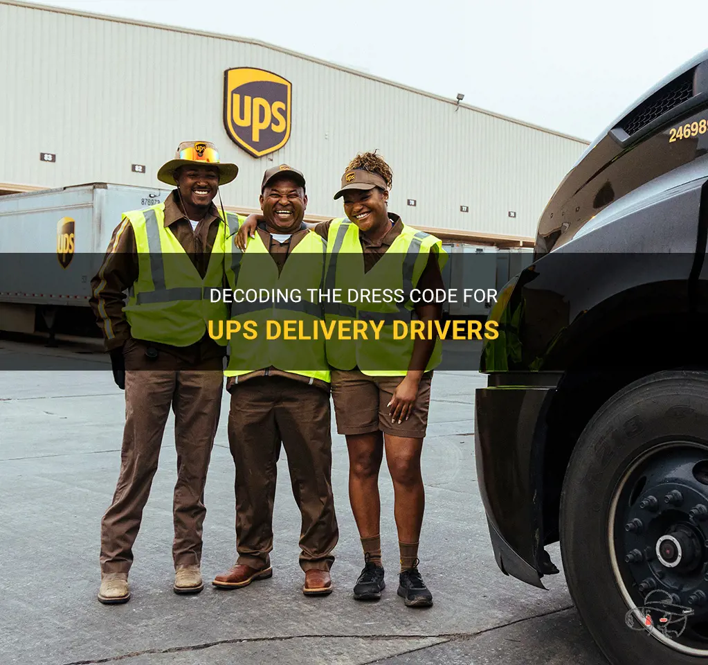 what is the dress code for ups delivery drivers