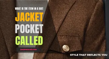The Various Names for the Item in a Suit Jacket Pocket