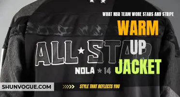 Which NBA Team Wore Stars and Stripes Warm-Up Jackets?