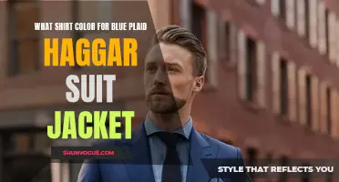 The Best Shirt Color to Pair with a Blue Plaid Haggar Suit Jacket