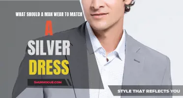 Stylish Outfit Ideas for Men to Complement a Silver Dress