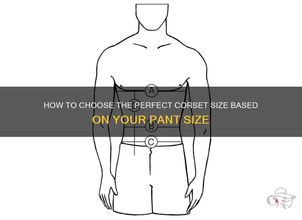 what size corset should I get based on pant size