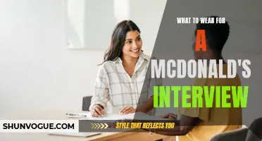 Dress to Impress: Tips for a Successful McDonald's Interview Outfit