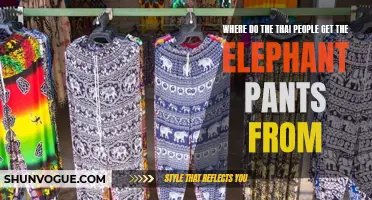 Exploring the Origins of Thai Elephant Pants: Where Do the Thai People Get Them From?