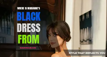 Discover the Origin of Marianne's Stylish Black Dress